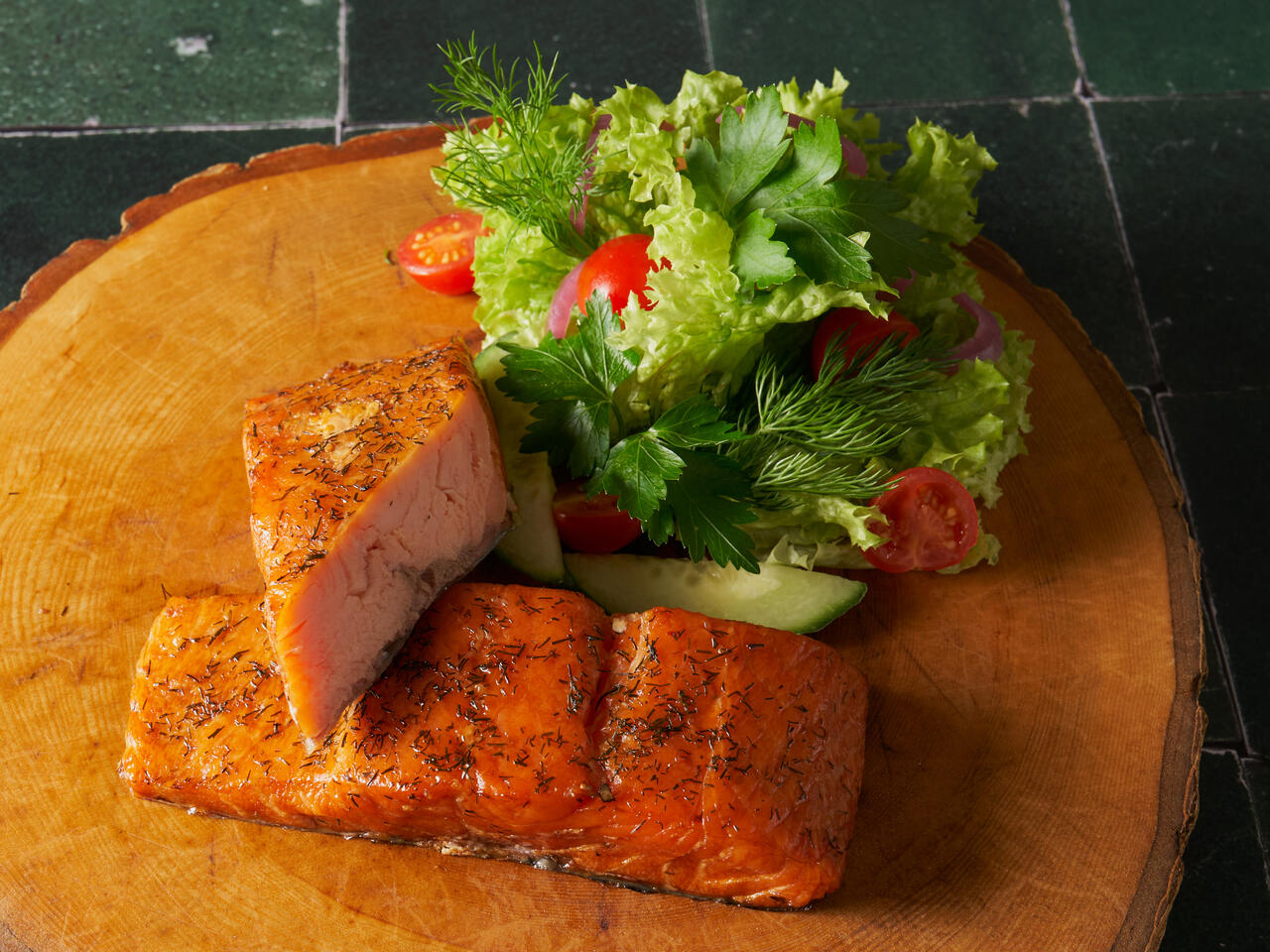 Stremellachs mit Dill